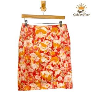 🔆 TALBOTS pink & orange floral 6p 6 Petite